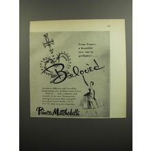 1952 Prince Matchabelli Beloved Perfume Ad - From France, a beautiful new star