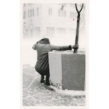 1970s New York USA Disaster Blizzard Award Photo Postcard