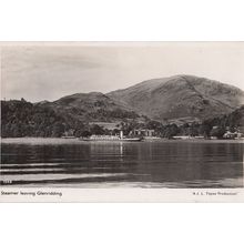 Steamer Leaving Glenridding 1940s Post Or WW2 War Real Photo Ship Postcard