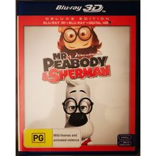 Mr Peabody and Sherman 3D + Blu Ray Ty Burrell Max Charles Ariel Winter