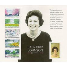 Lady Bird Johnson - Sheet of Six Current Rate Stamps Scott 4716