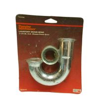 Popular Mechanics Lavatory/Kitchen Drain Bend J Bend 1.5" or 1.25" Tube Chrome