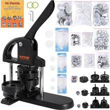 VEVOR Button Maker, 1/1.25/2.28 Inch(25/32/58Mm) 3-In-1 Pin Maker with 300Pcs Bu