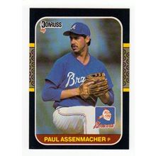 1987 Donruss Paul Assenmacher RC rookie card #290 -Braves