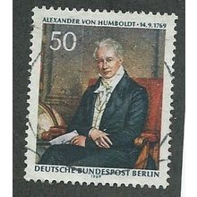 BERLIN - 1969 50pf 'VON HUMBOLDT' FINE USED (EBID42-317)