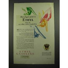 1931 Ethyl Gasoline Ad - More Fingers Point To