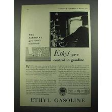 1931 Ethyl Gasoline Ad - Gave Control to Gasoline