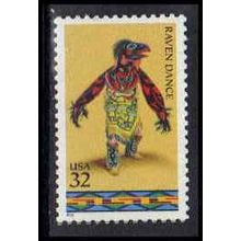 3075 32c Raven Dance Fine MNH W5254
