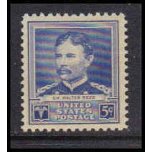 877 5c Dr. Walter Reed Fine MNH KA3542