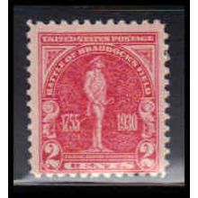 688 2c Battle of Braddock Average Plus MNH O2633