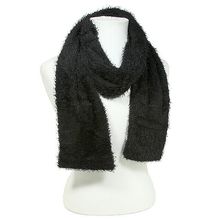 Scarf - Chenille -Black Color - SF-S1325BK