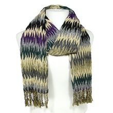 Scarf - Fabric -Scarf - Zigzag Print Scarf - Purple - SF-SF2506PL