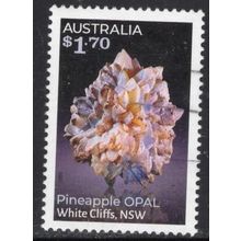 AUSTRALIA: 2025, $1.70 PINEAPPLE OPAL DOMESTIC, USED SHEET PERF STAMP 378/9