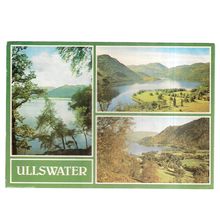 ULLSWATER, MULTIVIEW. used postcard multiview by J.Arthur Dixon 1986 postmark =