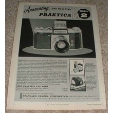 1956 Praktica FX2 SLR Camera Ad, NICE!!!
