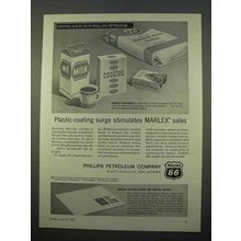 1963 Phillips Petroleum Ad - Stimulates Marlex Sales