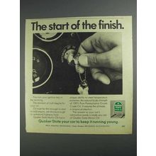 1968 Quaker State Motor Oil Ad - Start of the Finish