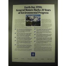 1990 General Motors Ad - Environmental Progress