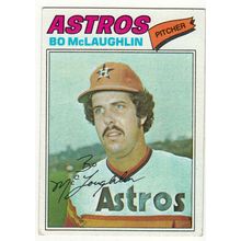 1977 Topps baseball card 184 Bo McLaughlin - Astros