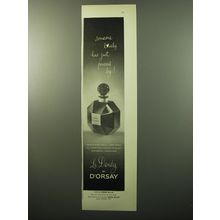1950 D'Orsay Le Dandy Perfume Ad - Someone lovely has just passed by