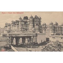 Oodeypore Palace India Antique Postcard