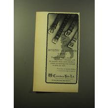 1960 Canterbury Belts Advertisement - Artistry in Leather by Garbieri