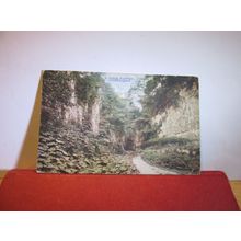 LOVERS LEAP, BUXTON, DERBYSHIRE used antique postcard by Photochrom 1919 pm =