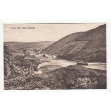 Hele Bay and Village near Ilfracombe Postcard Devon Chronicle Series