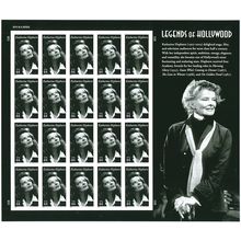 Katharine Hepburn Legends of Hollywood Sheet of Twenty 44 Cent Stamps Scott 4461