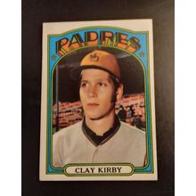 Topps 1972 # 173 Clay Kirby Pitcher San Diego Padres 6.0 Excellen Mint Condition