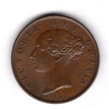 Great Britain. Victoria. Halfpenny 1853. dy18788