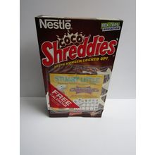 Nestle 2000 Shreddies Cereal Box Stuart Little - Calendar and Stickers Sealed
