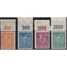 GERMANY REICH [1922] MiNr 0238 ex ( **/mnh ) [02] Platte Oberrand