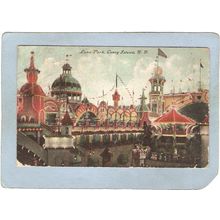 New York Coney Island Amusement Park Postcard Luna Park Coney Islans top_b~438