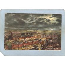 New York Coney Island Amusement Park Postcard Luna Park Bird's Eye View At~465