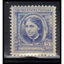 862 5c Louisa Alcott Fine MNH KA2427