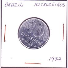 1982 Brazil 10 Cruzeiros Coin