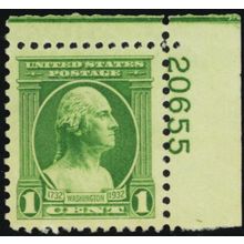 705, Mint NH 1¢ XF/Superb JUMBO - PSAG Graded 95J * Stuart Katz