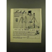 1961 Linhof Professional Tripods Ad - Only the Best