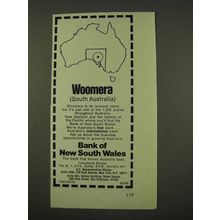 1973 Bank of New South Wales Ad - Woomera