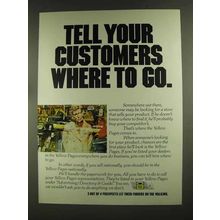 1972 Yellow Pages Ad - Tell Your Customers Where to Go