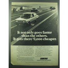 1975 Fiat 131 Car Ad - Goes Faster Than The Others