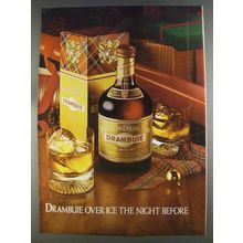 1980 Drambuie Liqueur Ad - Over Ice the Night Before