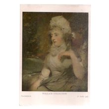 A LADY by Lawrence unused vintage postcard Wallace collection #