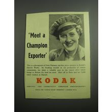 1948 Kodak Photography Ad - Meet a champion exporter