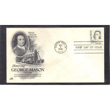 FDC Art Craft 1858 18c George Mason (Cachet-U/A) CV00282