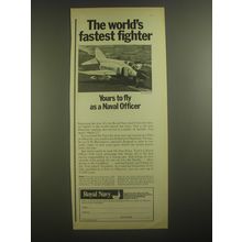 1967 British Royal Navy Ad - The world's fastest fighter yours to fly