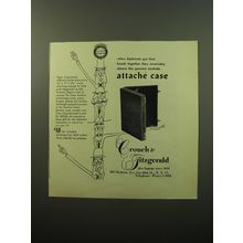 1950 Crouch & Fitzgerald Attache Case Ad - diplomats put their heads together