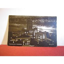 at night, , GLOUCESTER CATHEDRAL.. used postcard.by D. F. & Co 1906? pm =