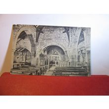 INTERIOR, THE CHURCH, HEYSHAM used antique postcard by W Timperley =
